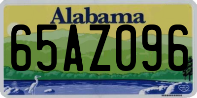 AL license plate 65AZ096