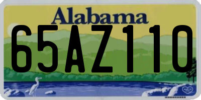 AL license plate 65AZ110