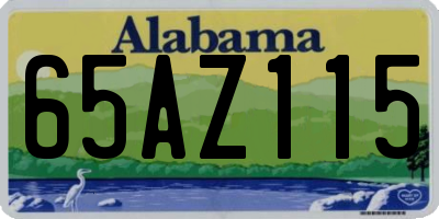 AL license plate 65AZ115