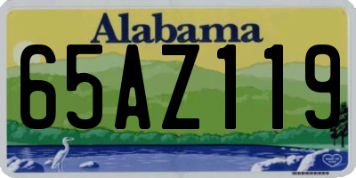 AL license plate 65AZ119