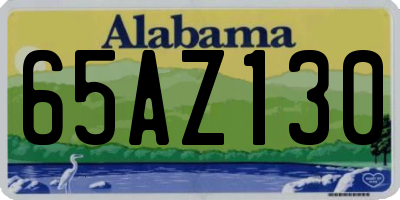 AL license plate 65AZ130