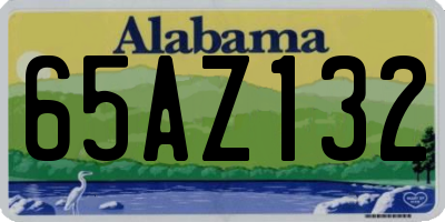 AL license plate 65AZ132