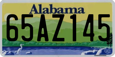 AL license plate 65AZ145