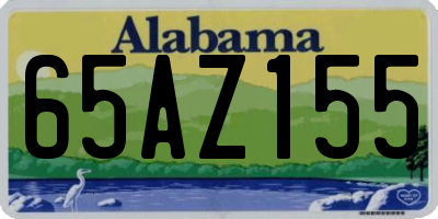 AL license plate 65AZ155
