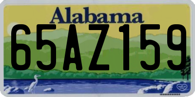 AL license plate 65AZ159