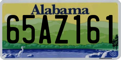 AL license plate 65AZ161