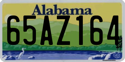 AL license plate 65AZ164
