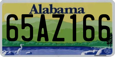 AL license plate 65AZ166