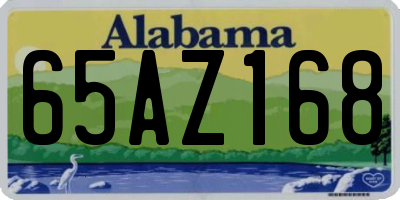 AL license plate 65AZ168