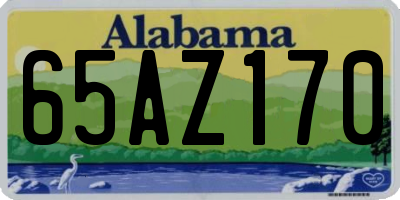 AL license plate 65AZ170