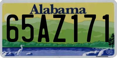 AL license plate 65AZ171