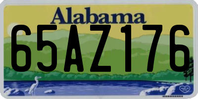 AL license plate 65AZ176