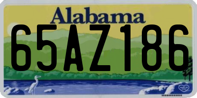 AL license plate 65AZ186