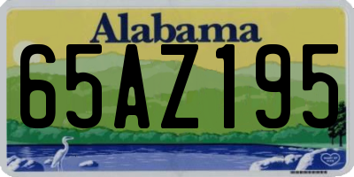 AL license plate 65AZ195