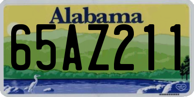 AL license plate 65AZ211