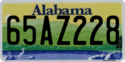 AL license plate 65AZ228
