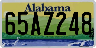 AL license plate 65AZ248