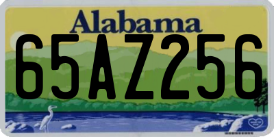 AL license plate 65AZ256