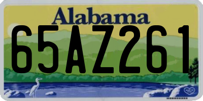 AL license plate 65AZ261