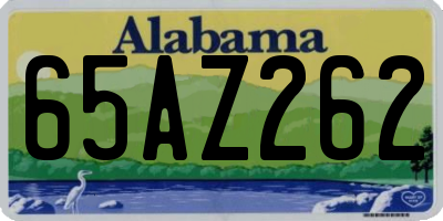 AL license plate 65AZ262