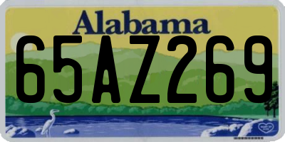 AL license plate 65AZ269
