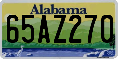 AL license plate 65AZ270