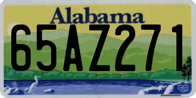 AL license plate 65AZ271