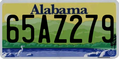 AL license plate 65AZ279