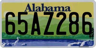 AL license plate 65AZ286
