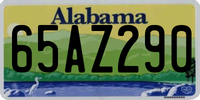 AL license plate 65AZ290