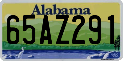 AL license plate 65AZ291