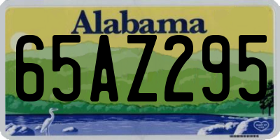 AL license plate 65AZ295