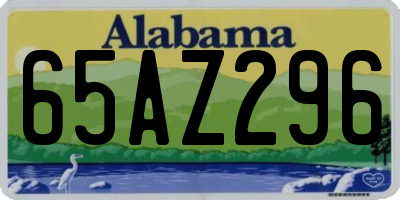 AL license plate 65AZ296
