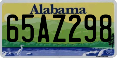 AL license plate 65AZ298
