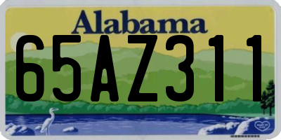 AL license plate 65AZ311