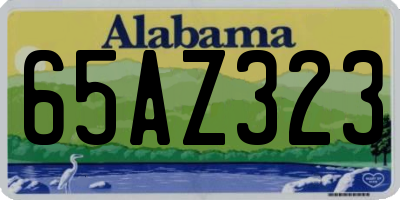 AL license plate 65AZ323