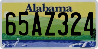 AL license plate 65AZ324
