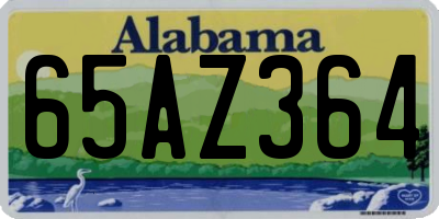 AL license plate 65AZ364