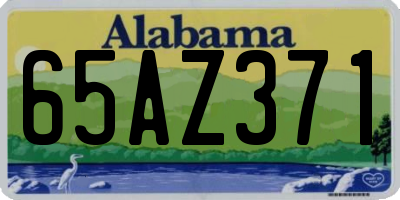 AL license plate 65AZ371