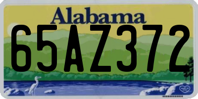 AL license plate 65AZ372