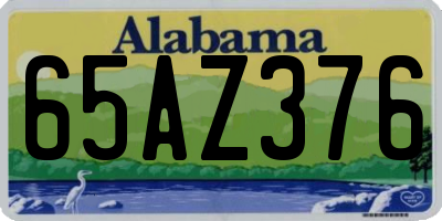 AL license plate 65AZ376