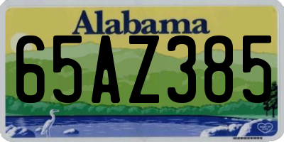 AL license plate 65AZ385