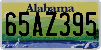 AL license plate 65AZ395