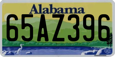 AL license plate 65AZ396