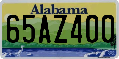 AL license plate 65AZ400
