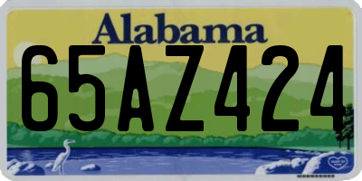 AL license plate 65AZ424