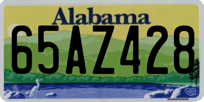 AL license plate 65AZ428