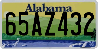 AL license plate 65AZ432