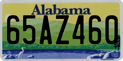 AL license plate 65AZ460
