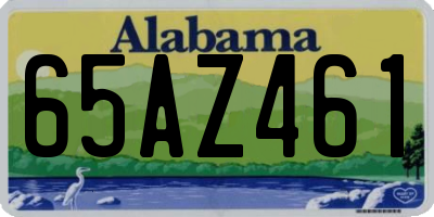 AL license plate 65AZ461